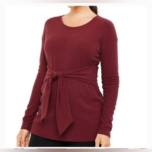 2-A Pea in the Pod Tie Front Textured Maternity Tops/ Size S